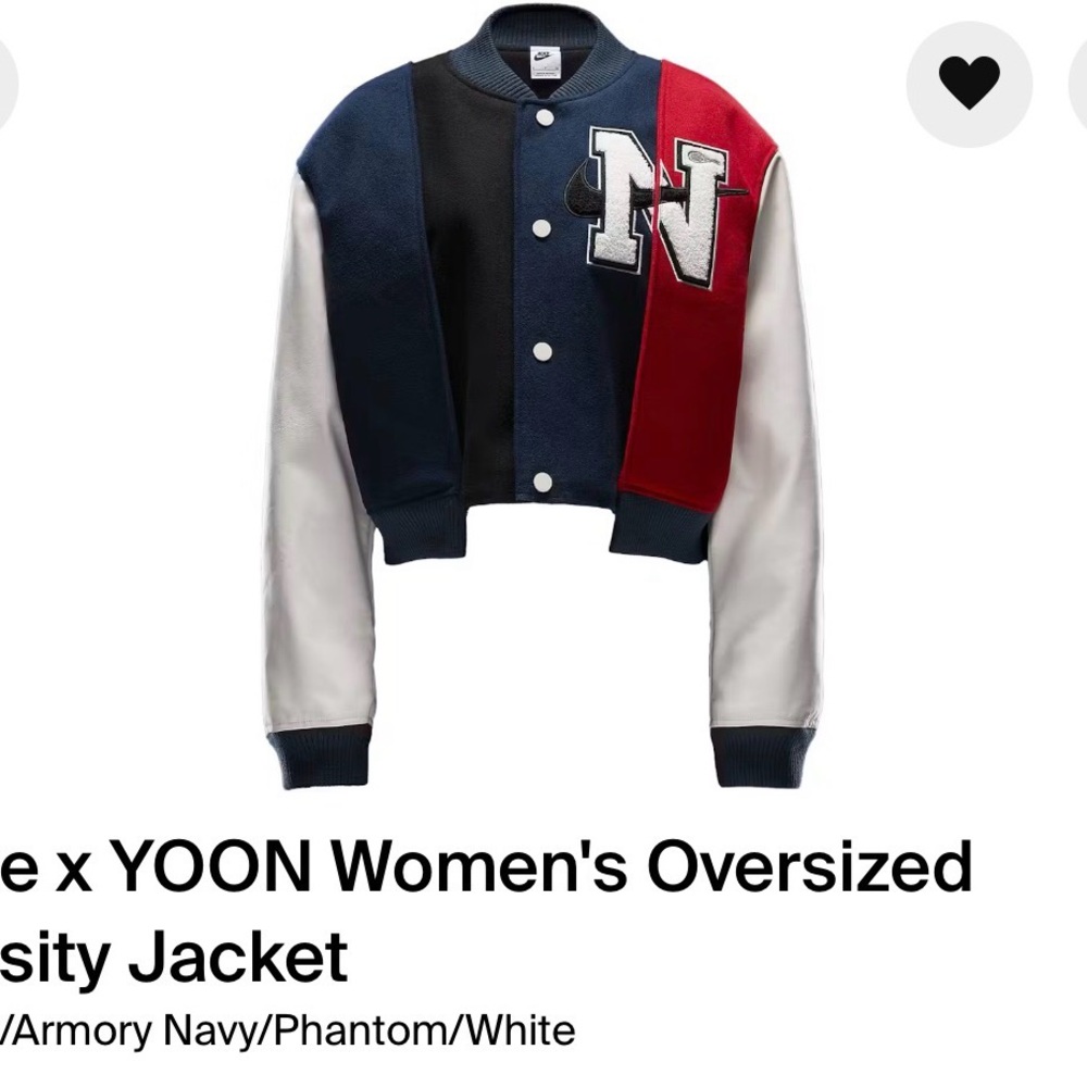 Nike Women's Varsity Jacket - Navy, Black, Red, White - Picture 1 of 1